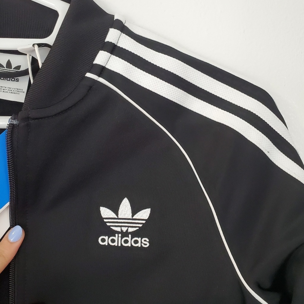 Adidas youth classic black track jacket - Picture 5 of 8